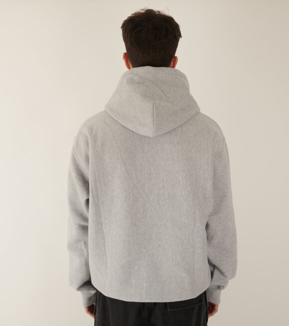 Stüssy - Stock Logo Hoodie Grey Heather