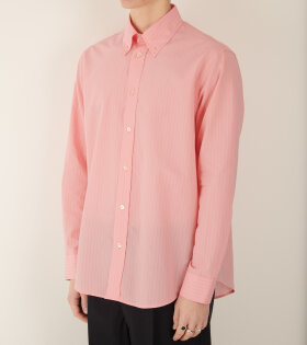 Button Down Shirt Pink Stripe