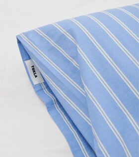 Percale Pillow 60X63 Island Blue Stripes