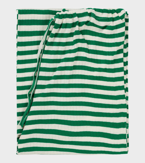 Nørgaard Paa Strøget - Nova Pants Stripes Green/Ecru