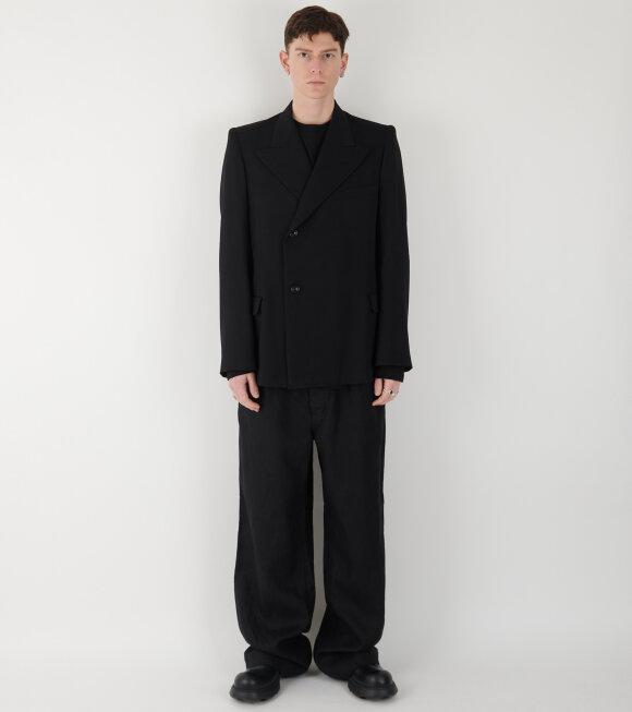 Sunflower - Pleated Linen Pant Black