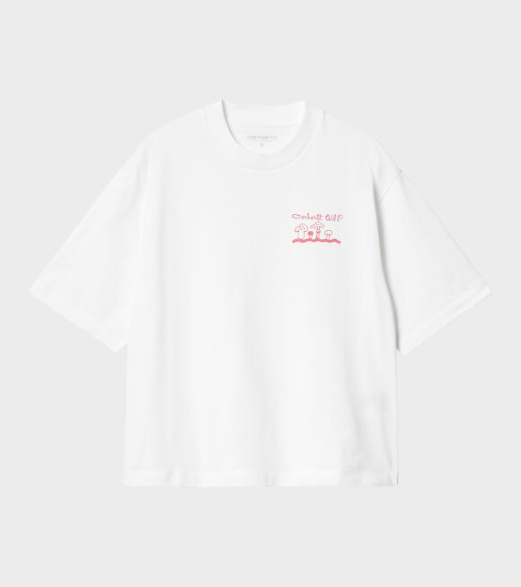 Carhartt WIP - W S/S Kainosho T-shirt White/Charm Pink