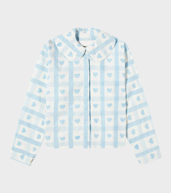 Story mfg. - Ella Blouse Blue Heart