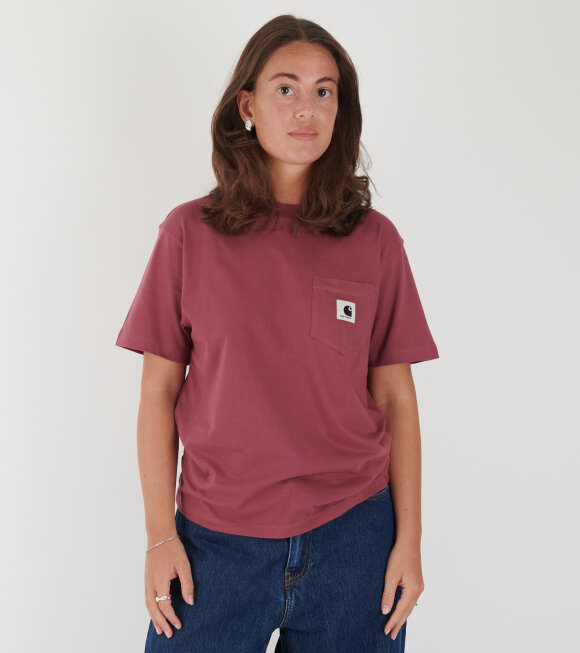Carhartt WIP - W S/S Pocket T-shirt Dusty Fuchsia