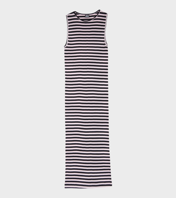 Nørgaard Paa Strøget - 101 Tank Rib Dress Black/Rosa