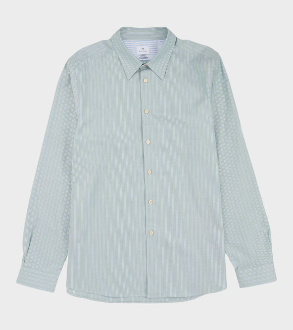 Paul Smith - Striped Oxford Shirt Green/Blue