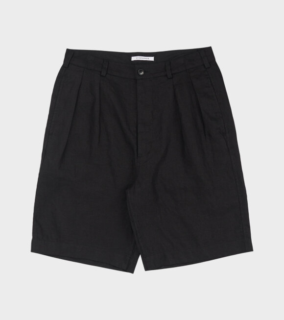 Sunflower - Pleated Linen Short Black