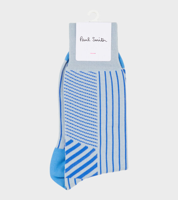 Paul Smith - Gordon Stripe Socks Blue Mix