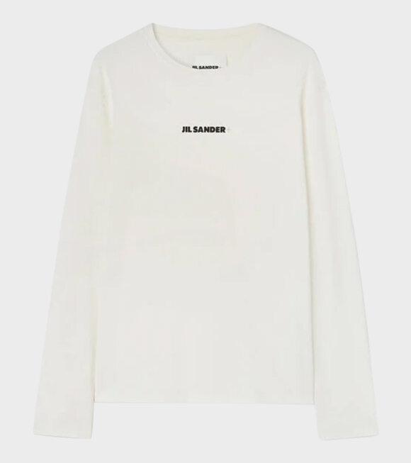 Jil Sander - Logo L/S T-shirt Porcelain