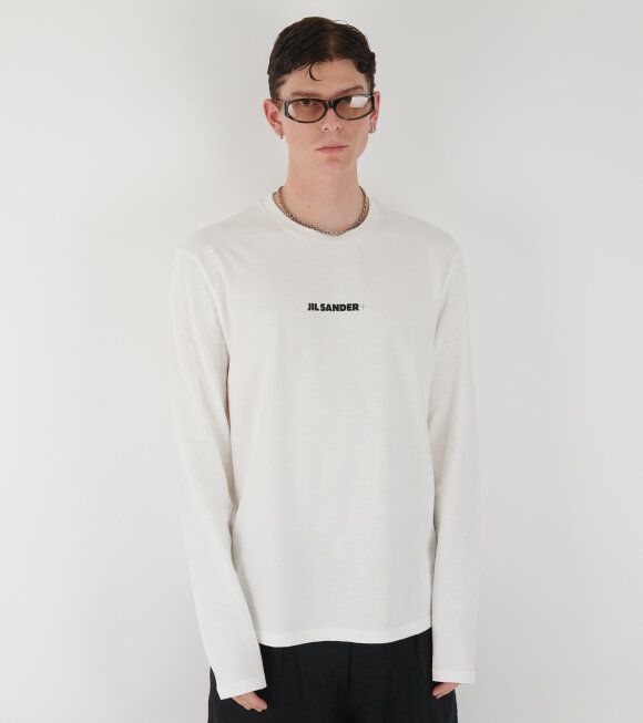 Jil Sander - Logo L/S T-shirt Porcelain