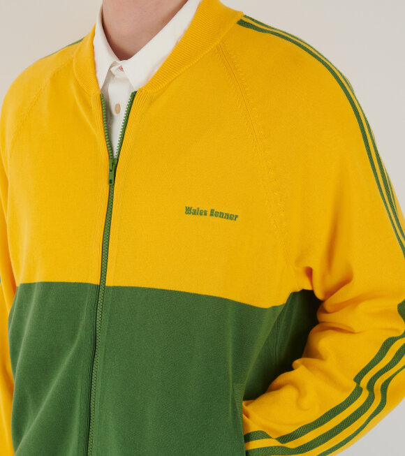 Adidas X Wales Bonner - WB New Knit Track Top Bold Gold/Crew Green