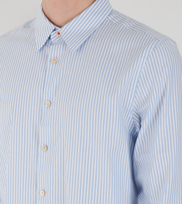 Paul Smith - Striped Oxford Shirt Light Blue/White