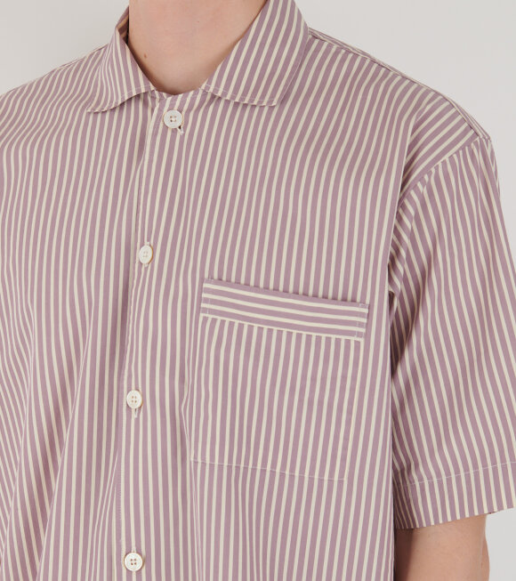 Tekla - Pyjamas S/S Shirt Skipper Stripes