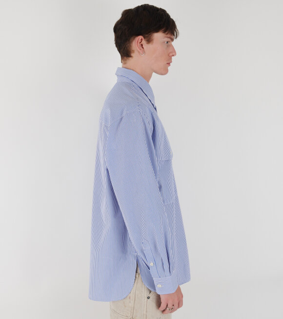 Sunflower - X dr. Adams Note Shirt Blue Stripe