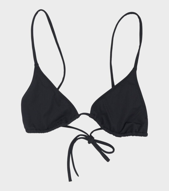 Alipo - Triangle Bikini Top Black