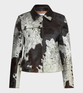 Shay Jacket Brown/White Cow
