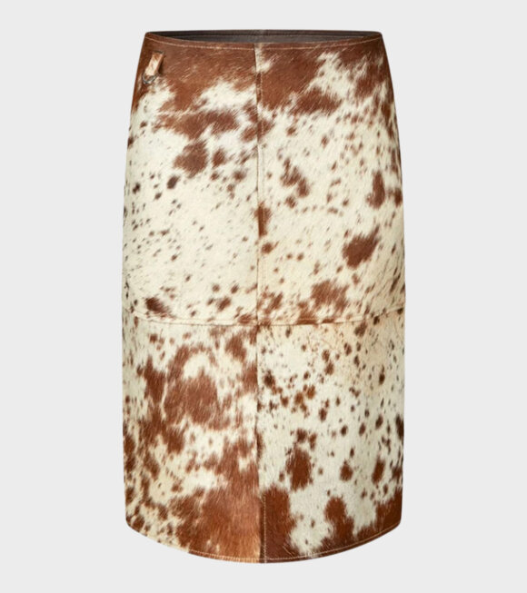 Saks Potts - Pax Skirt Brown/White Cow