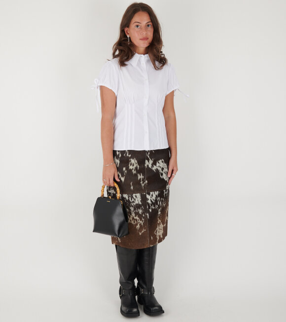 Saks Potts - Pax Skirt Brown/White Cow