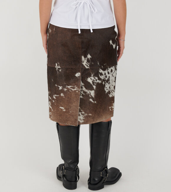 Saks Potts - Pax Skirt Brown/White Cow