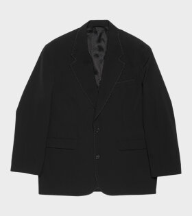 Single Breasted Suit Jacket Black