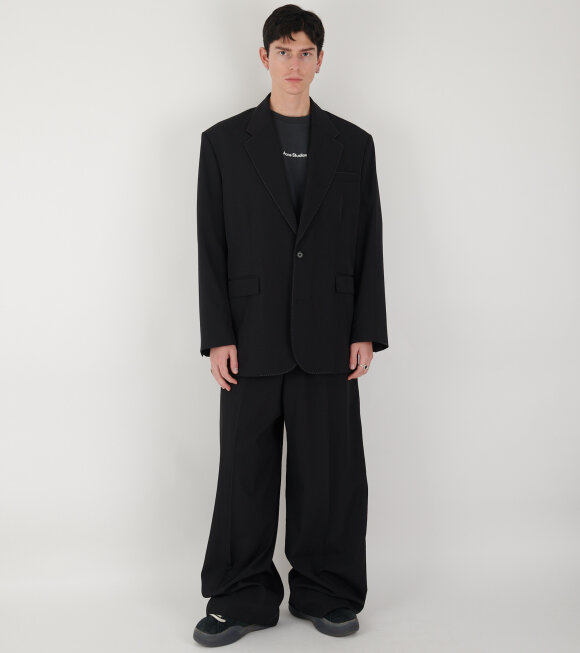 Acne Studios - Single Breasted Suit Jacket Black