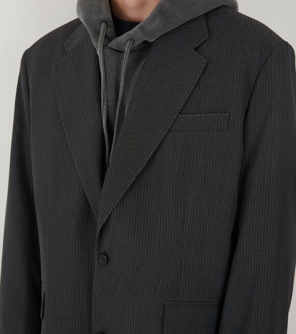 Acne Studios - Relaxed Fit Suit Jacket Anthracite Grey