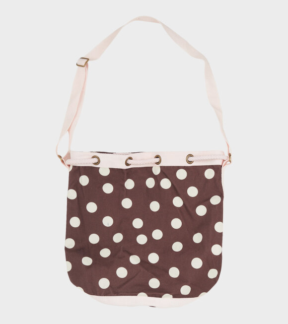 Caro Editions - Bibi Bag Brown w. Cream Dots