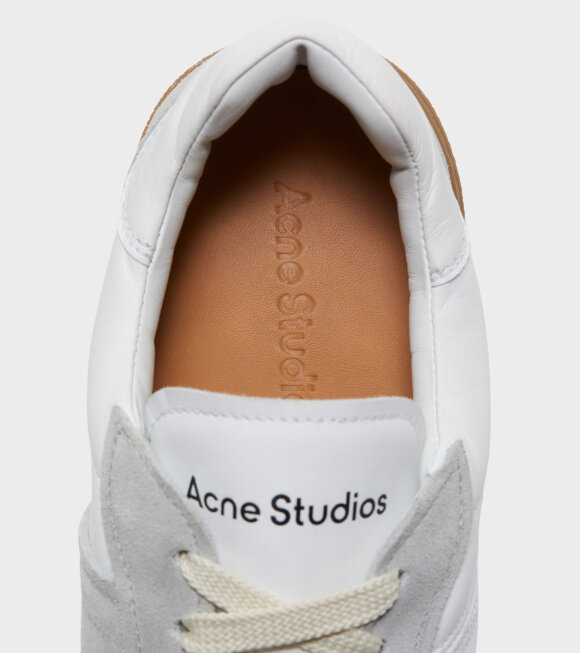 Acne Studios - M Bars Lace-up Sneakers White/Brown