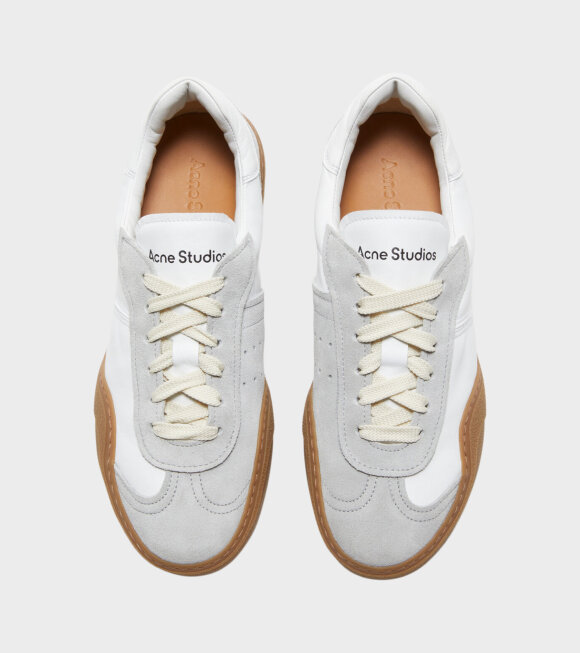 Acne Studios - M Bars Lace-up Sneakers White/Brown