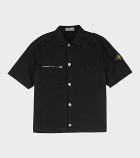S/S Cotton Overshirt Black