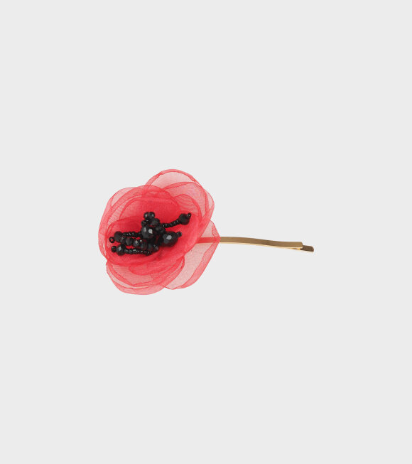 Caro Editions - Poppy Bobby Pin Red