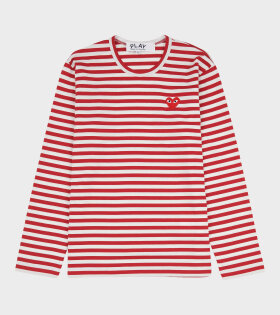U Striped LS T-shirt Red