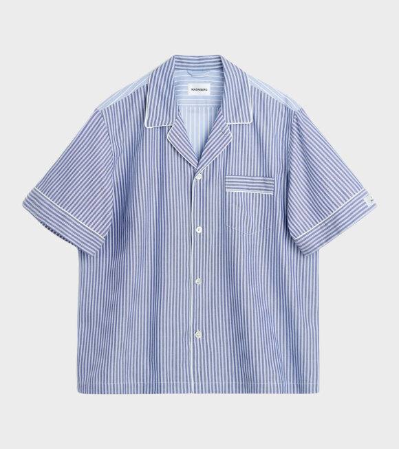Magniberg - Wall Street Short Sleeve Shirt Blue Stripes One