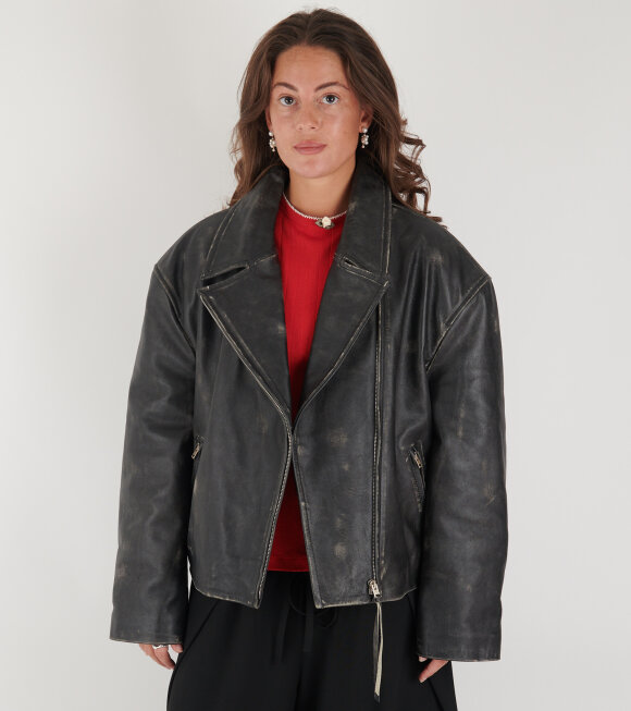 Acne Studios - Leather Jacket Black