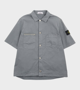 S/S Cotton Overshirt Grey