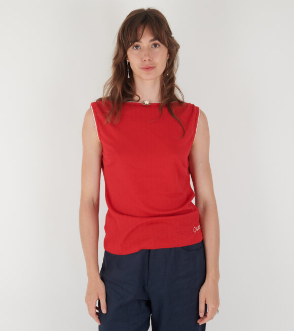 Caro Editions - Alexa Jersey Top Red