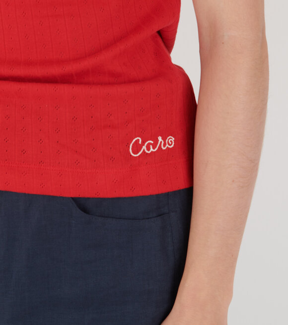 Caro Editions - Alexa Jersey Top Red