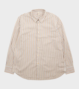Base Shirt White/Brown/Blue Stripes