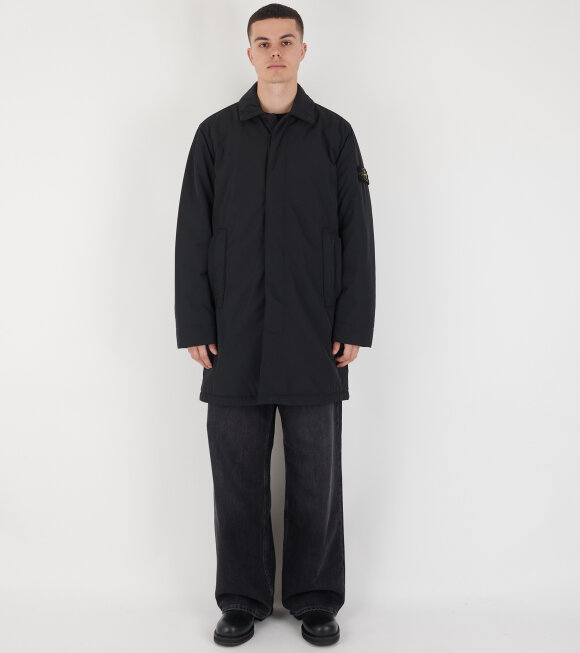 Stone Island - Micro Twill Primaloft Coat Black