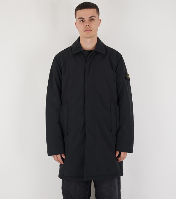 Stone Island - Micro Twill Primaloft Coat Black