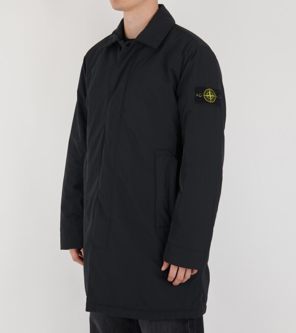 Stone Island - Micro Twill Primaloft Coat Black