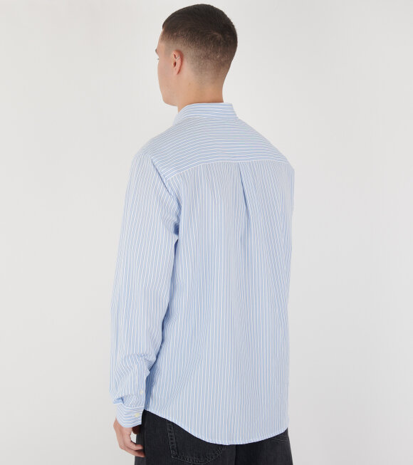 A.P.C - Striped Shirt White/Light Blue