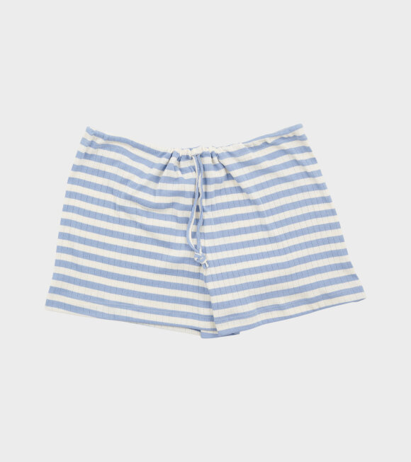 Nørgaard Paa Strøget - Nova Shorts 1 Light Blue/Ecru