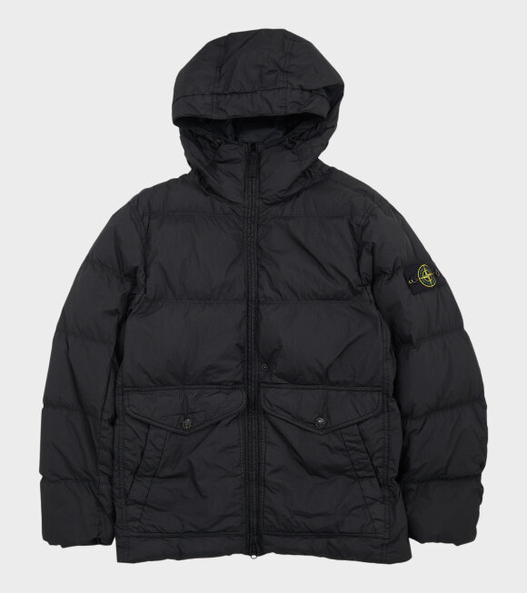 Stone Island - Garment Dyed Crinkle Reps Down Jacket Black