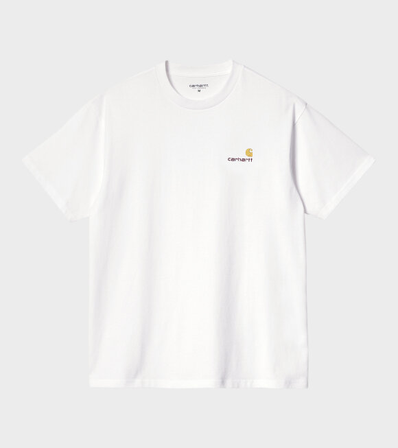 Carhartt WIP - S/S American Script T-shirt White