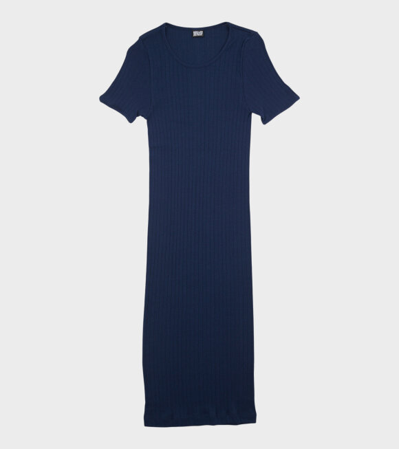 Nørgaard Paa Strøget - 101 Short Sleeve John Rib Dress Marine