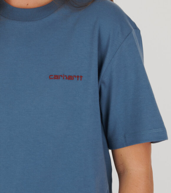 Carhartt WIP - W S/S Script Embroidery T-shirt Positano/Malbec