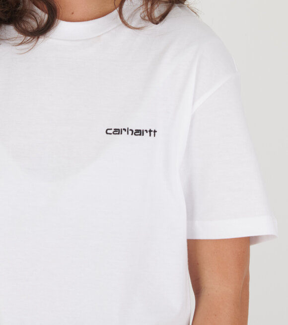 Carhartt WIP - W S/S Script Embroidery T-shirt White/Black