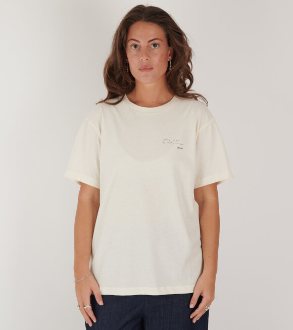 Aiayu - Aiayu Circular State Tee Pure Ecru