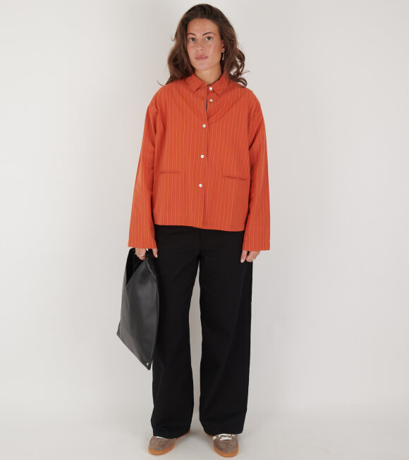 Aiayu - Alta Shirt Striped Mix Burnt Orange